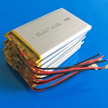 5 бр. 3.7 V 4000mAh литиево-полимерна литиево-полимерна акумулаторна батерия за GPS PSP DVD PAD tablet pc лаптоп power bank video game 805080