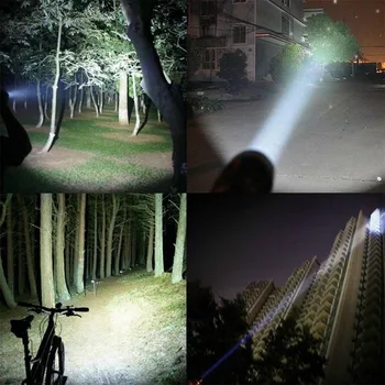 Led фенерче Ultra Bright факел T6 LED Къмпинг light 5 режима на превключване водоустойчив мащабируем Велосипеден фенер използването на батерии 18650