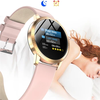 Цветен OLED екран жени Smartwatch CF18 мъжете умен часовник е водоустойчив IP67 кръвно налягане тракер мода мъжки спортни режими часовници