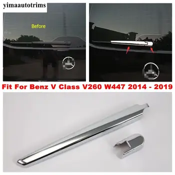 Отрежете капак на чистачките на задното стъкло 2 бр ABS Chrome Екстериор Refit Kit е подходящ за Mercedes-Benz V Class V260 W447 - 2019