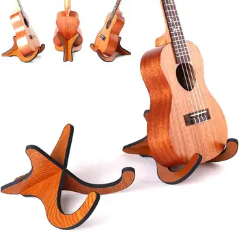 1 бр. ukulele притежателя щанд акустична Народна китара Ukulele щанд дървени аксесоари Guitarra щанд музикални струни инструмент част
