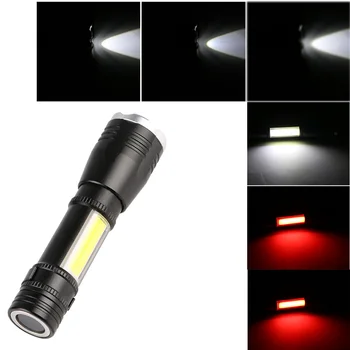 Мини led фенерче 6 режима на XPE COB LED Light Work преносим Факел Водоустойчив фенер фенер с магнитен фенерче по 14500/AA