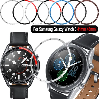 Метален bezel пръстен калъф за Samsung Galaxy Watch3 41 мм/45 мм, рамка залепваща ръба на кутията защита за galaxy watch 3 защита от драскотини