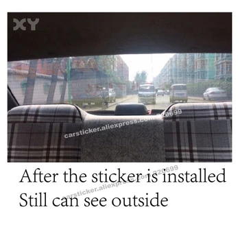 Забавни творчески аниме стикер за задното стъкло на колата сладък етикети подвижни (147см * 70см)