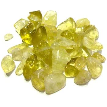 100 г Натурален жълт кристал чакъл необработен топаз е камък САМ Home Decoration декор от естествен минерален Кристал кварц исцеляющий камък Рейки