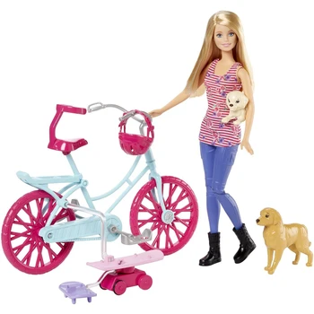 Mattel е истинска Барби и нейните сестри във Великия щенячьем приключение кукли Барби und Fahrrad Spielset, keine Angabe