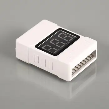 1 - 8s Lipo батерия тестер на напрежение / ниско напрежение зумер за сигнализация / батерията се проверява за напрежение с два високоговорителя
