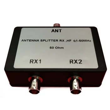 Антена сплитер RX HF 0.1-50MHz 50Ohm честотен обхват 100 khz-50 Mhz с един антенным порт и два usb приемник