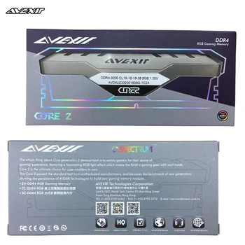 Avexir Core 2 ddr4 8GB 3000MHz RGB DIMM 32GB 2666MHz 3200mhz 3600mhz 16gb 32gb pc4 Ram Desktop Memory поддръжка на дънната платка