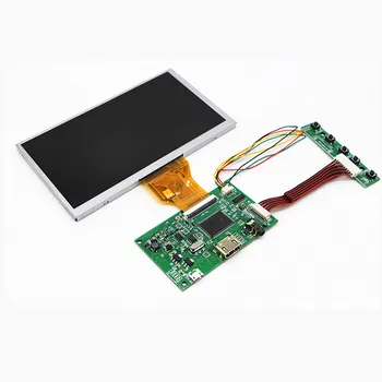 HDMI + аудио LCD шофьор на такси + 6,5-инчов LCD панел AT065TN14 800 * 480, USB 5V DYI комплекти за Raspberry Pi 3Б 2