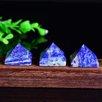 1бр натурален Кристал пирамида розов кварц лазур рейки исцеляющий камък розов син Кристал точка занаяти декорация на дома енергиен камък