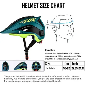 BATFOX велосипеден шлем на мъже, жени велосипеден шлем чели 