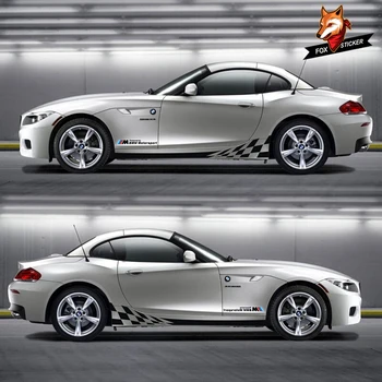 PVC Винил автомобили страничната пола тяло линия на талията етикети етикети спортни авто стикери за BMW Z4 автомобилни стикери авто етикети