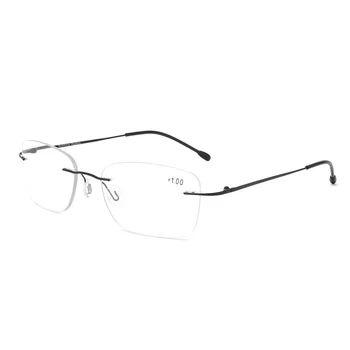 Диамантена кройката високо качество без рамки мультифокальные прогресивни очила за четене мъжете анти-синята светлина на метална дограма за Пресбиопические очила Жени