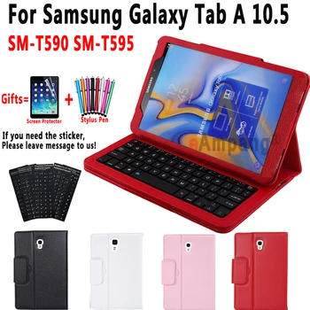 Клавиатура Samsung Samsung Galaxy Tab A 10.5 2018 SM-T590 SM-T595 T590 T595 Case клавиатура за Samsung Tab A 10.5 капак + клавиатура