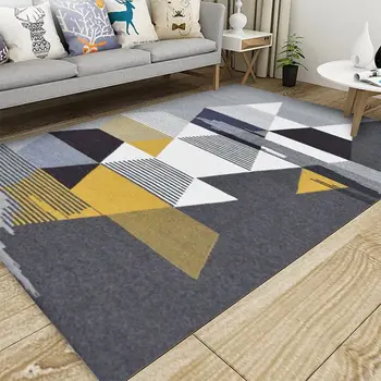 Европейските геометрични килими Хол, Спалня, Кабинет нощни килим правоъгълник с модерен декор татами килим домашна йога 3D одеяло мат