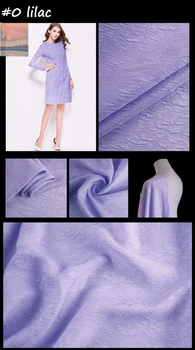 100cm * 114см чисти копринени тъкани креп 3D цветен копринен материал лукс