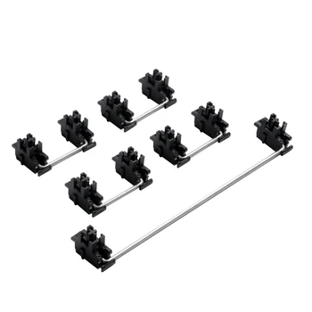 Изработка по поръчка на стоманени пластинчатый сателитен вал за механична клавиатура Cherry MX Ос Switch Black mounted 6.25 u 2u стабилизатори OEM