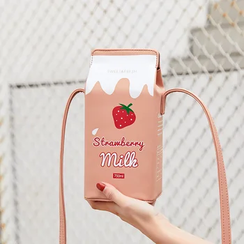 Универсална мультяшная изкуствена кожа мляко мобилен телефон чанта за Samsung S20 Plus Ultra S10 5G рамото чанти пакет осъществяване на телефон чанта чанта