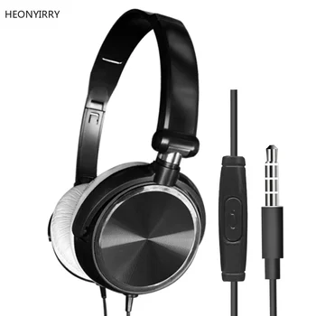 Стерео бас слушалки за Sony с микрофон шумоподавляющие слушалки бас звук на HiFi музика слушалки за iPhone Xiaomi PC