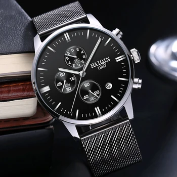 HAIQIN бизнес кварцов мъжки часовник най-добрата марка на луксозни кварцови часовници-спортни ръчни часовници за мъже окото скута часовници 2019 Relogio Masculino